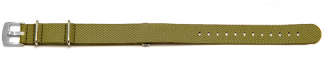 Bracelet-montre - NATO - matériau high-tech - aspect textile - vert 22mm