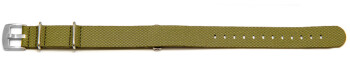 Bracelet-montre - NATO - matériau high-tech - aspect textile - vert 24mm