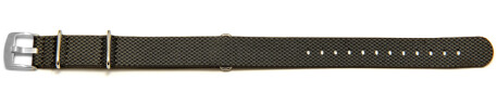 Bracelet-montre - NATO - matériau high-tech - aspect textile - gris 18mm
