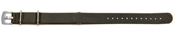 Bracelet-montre - NATO - matériau high-tech - aspect textile - gris 24mm