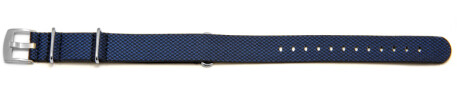 Bracelet-montre - NATO - matériau high-tech - aspect textile - bleu 18mm