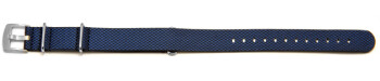 Bracelet-montre - NATO - matériau high-tech - aspect textile - bleu 20mm