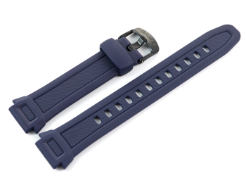 Bracelet original Casio p. W-756, W-756-2AV, résine, bleue