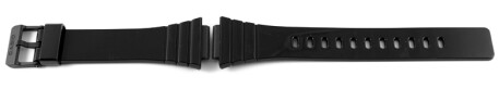 Bracelet original Casio en résine noire p. W-215H - finition brillante