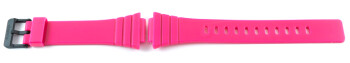Bracelet original Casio en résine, rose fuchsia pour W-215H