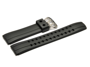 Bracelet oriignal Casio p. EQW-500E, EQW-510Y, résine noire