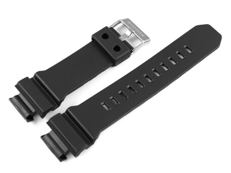 Bracelet Casio pour montre GD-X6900-7, résine noire - boucle acier argenté