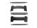 Pièces de bout grises et Tiges Casio pour bracelet en résine PRW-2500-1 PRG-250 PRW-2000A-1 PRW-5000Y