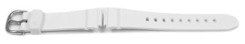 Bracelet Casio Baby-G pour BG-6900, résine, blanche, finition brillante