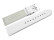 Bracelet montre blanc pour la fixation par vis en cuir lisse