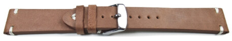 Bracelet montre cuir - Modèle  Rustique - marron