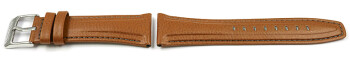 Bracelet de montre cuir pour Lotus 15835/1, 15835, marron