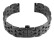 Bracelet montre à déployante papillon - acier inox massif noir - 18, 20, 22mm