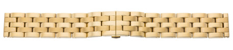  dployante papillon - acier inox massif dor - 18, 20, 22mm