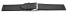 Bracelet montre adaptable à Skagen 732XLTLW-G, cuir, noir