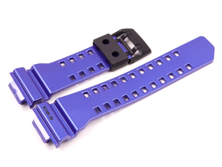 Bracelet Casio en résine lilas bleu pour GBA-400-2A, GBA-400