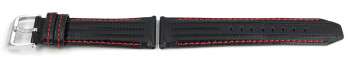 Bracelet Festina en noir coutures ROUGES pour F16489/5 F16489 F16488 adaptable à F16879