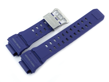 Bracelet Casio en résine bleue pour GW-9400NV, GW-9400NV-2