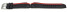Lotus bracelet montre caoutchouc noir-bande latérale rouge 18103/2, 18103/3, 18103