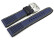 Bracelet Lotus cuir bleu, couture jaune p. 15323-B u. 15322-B