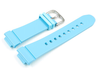 Bracelet montre Casio p. BGA-130-2, BGA-130, résine, turquoise