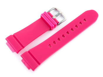 Bracelet Casio résine, rose vif p. BGA-130-4, BGA-130, finition brillante