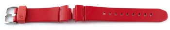 Bracelet montre Casio résine rouge finition brillante...