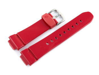 Bracelet montre Casio résine rouge finition brillante BG-5600SA-4, BG-5600SA, BG-5600