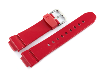 Bracelet montre Casio résine rouge finition...