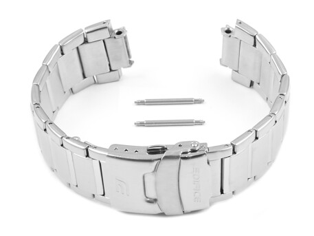 Bracelet de montre Casio en acier inoxydable pour EFR-515D-1, EFR-515D-1A