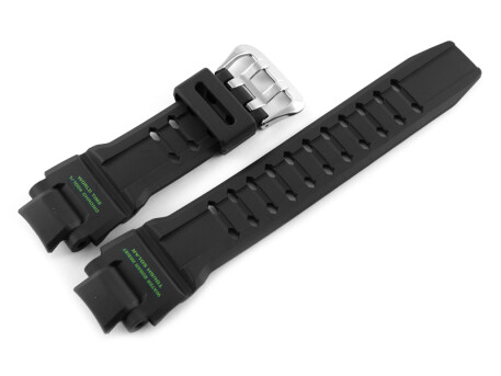 Bracelet de montre Casio noir, écritures vertes, pour G-1400-1A3