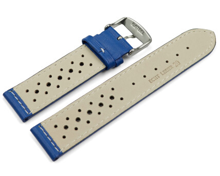 Bracelet Montre Cuir Veau Perforé Rose Pâle - 16/18/20/22mm - Neuf - Watchband Berlin