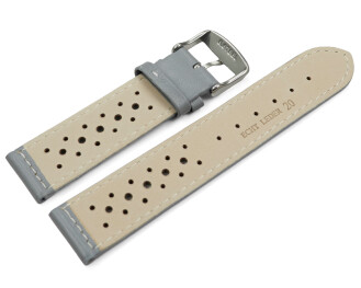 Bracelet de montre - cuir de veau perforé -...