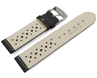 Bracelet de montre - cuir de veau perforé -...