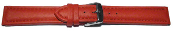 Bracelet de montre rembourré - imperméable - matériau High Tech - rouge 22mm Acier