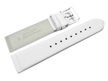 Bracelet montre cuir blanc adaptable à 456SSLW