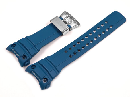 Bracelet montre Casio résine bleue pour GWN-1000-2