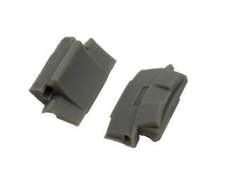 Pièces de bout Casio p. les bracelets montres métal AQ-160WD, résine, grise