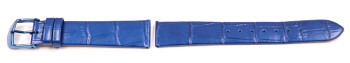 Bracelet montre Lotus cuir bleu - Bracelet de rechange...
