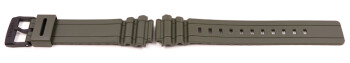 Bracelet montre Casio résine kaki vert militaire p....