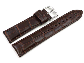Bracelet montre Casio cuir marron p. EFR-547L-7, EFR-547L grain croco