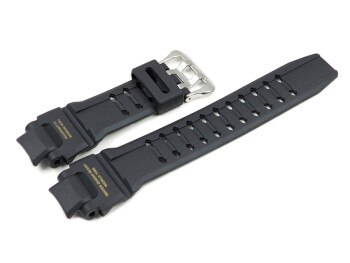 Bracelet montre Casio résine noire écritures dorées p. GA-1100-9, GA-1100