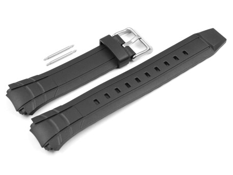 Bracelet montre Casio résine noire p. MTR-201-7AV, MTR-201-1A1V