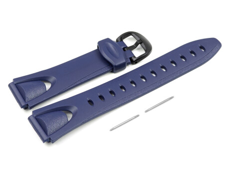 Bracelet montre Casio résine bleue pour W-732H-2AV