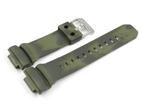 Bracelet montre Casio résine vert camouflage...