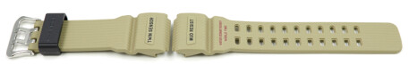 Bracelet Casio résine beige militaire pour G-Shock GG-1000-1A5, GG-1000-1A5ER