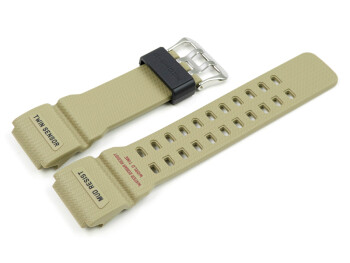 Bracelet Casio résine beige militaire pour G-Shock GG-1000-1A5, GG-1000-1A5ER