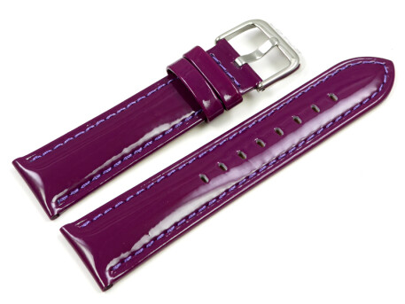 Lotus Bracelet montre en cuir violet pour 15746