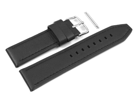 Bracelet montre Casio cuir noir p. EFR-538L, EFR-538L-1AV