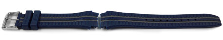 Bracelet montre Lotus bleu bandes grises p. 18260/2 18260